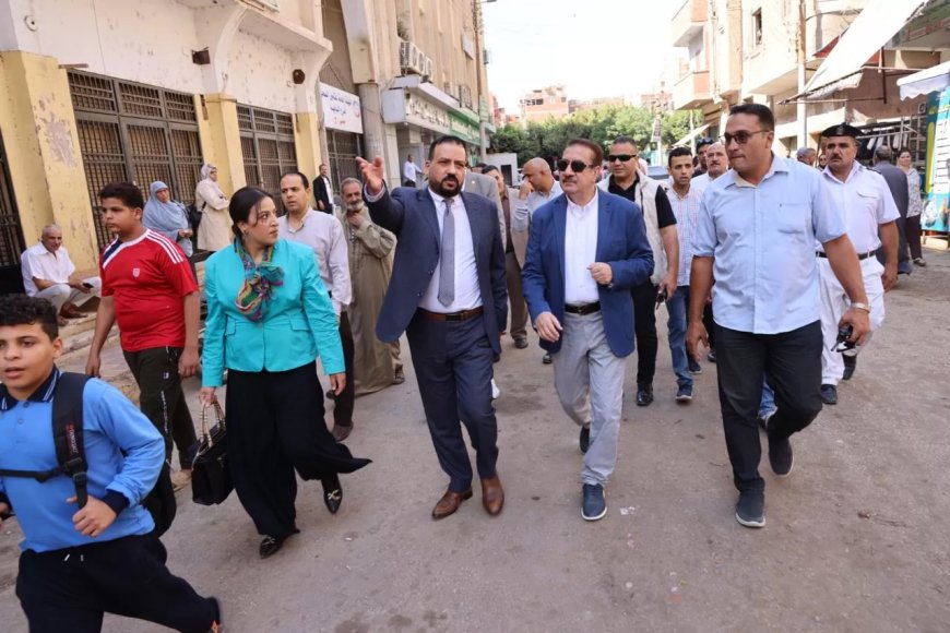 محافظ المنوفية يتفقد عيادات التأمين الصحي بالمبنى الجديد بحي غرب شبين