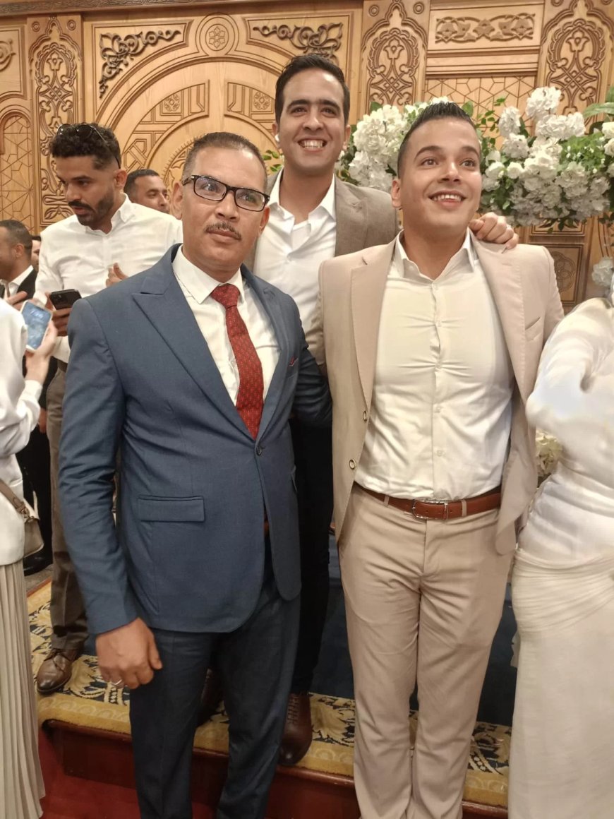 ألف مبروك النقيب أحمد صلاح داوود.. عقد القران السعيد