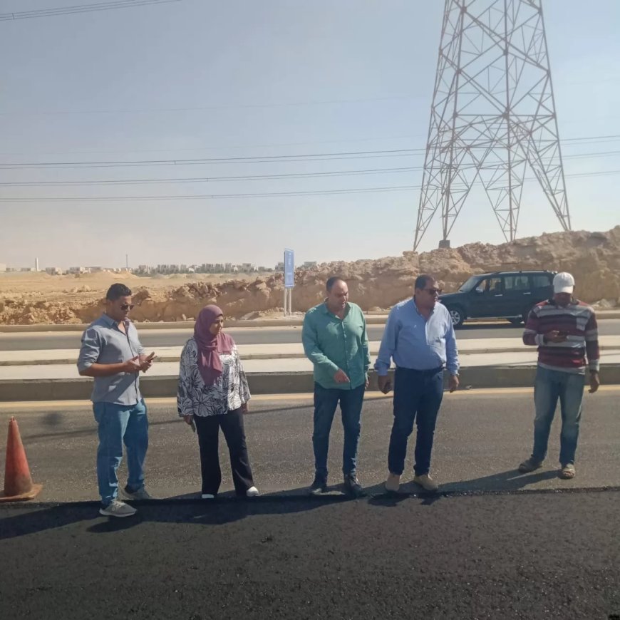 جهاز الشروق يواصل أعمال التطوير ورفع الكفاءة بالطرق والجزر التجميلية