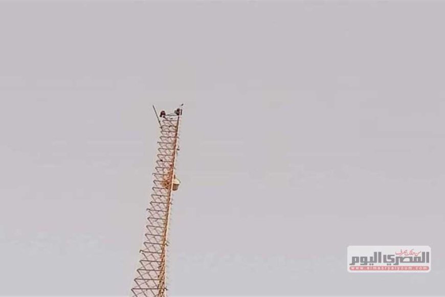 مصرع عامل سقط من أعلى برج اتصالات في أسوان