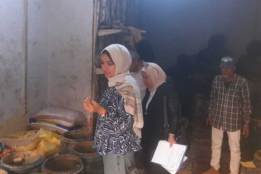 ضبط 1200 لتر زيت طعام و1750 كجم طحينة مجهولة المصدر في مصنع بالقليوبية