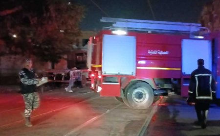 إخماد حريق بمحل أسماك بسوق الثلاثين في سيدي بشر بالإسكندرية