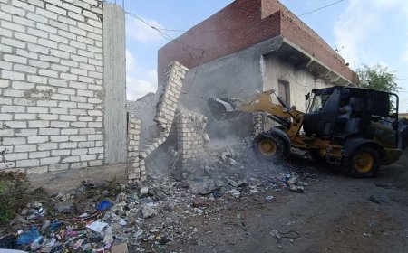 ضمن الموجة 27.. إزالة 11 حالة تعدِ على أملاك الدولة بنجع العرب غرب الإسكندرية (صور)