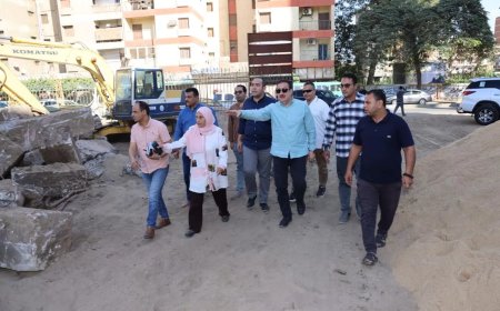 محافظ المنوفية يتفقد الموقف التنفيذي لمدرسة مصر المتكاملة للغات باستثمارات 40 مليون جنيه وموقع إنشاء دار المناسبات