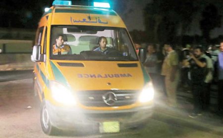 إصابة 3 أشخاص إثر تصادم 3 مركبات في نزلة كوبري سندوب بالدقهلية