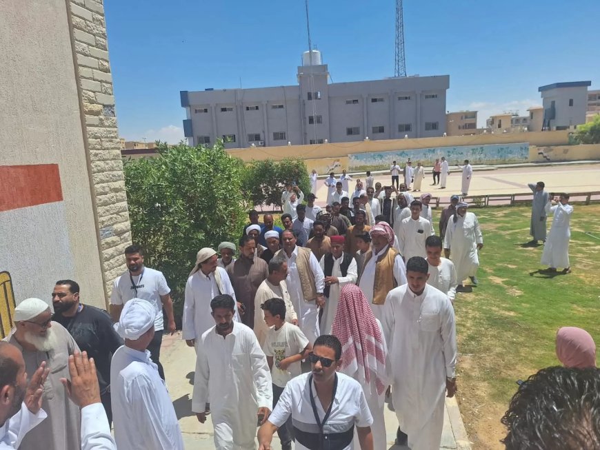 وانطلقت انتخابات النواب  في ١٢٧ لجنة علي مستوي مطروح