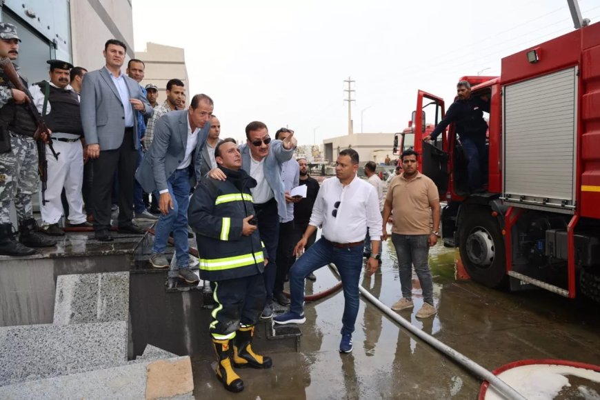 مصرع وإصابة 4 أشخاص فى حريق مصنع كيماويات بالسادات ..محافظ المنوفية يتفقد الموقع.. ويوجه برفع درجة الاستعداد بكافة الأجهزة الحيوية و صرف ١٠٠ ألف جنيه دعما ماليا للحماية المدنية