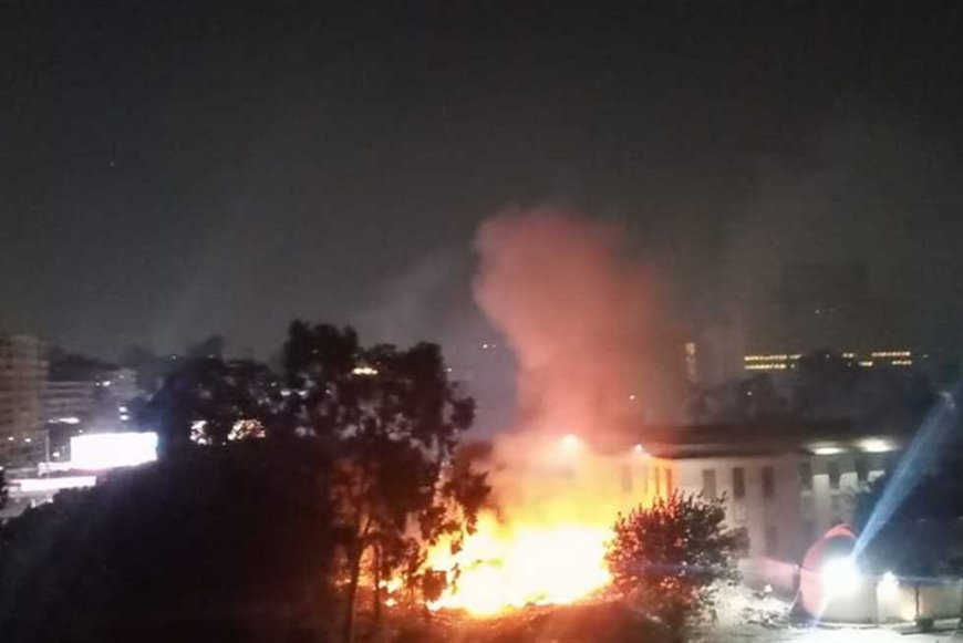 نجاة المتحف الزراعي من حريق الأشجار المحيطة به في الدقي