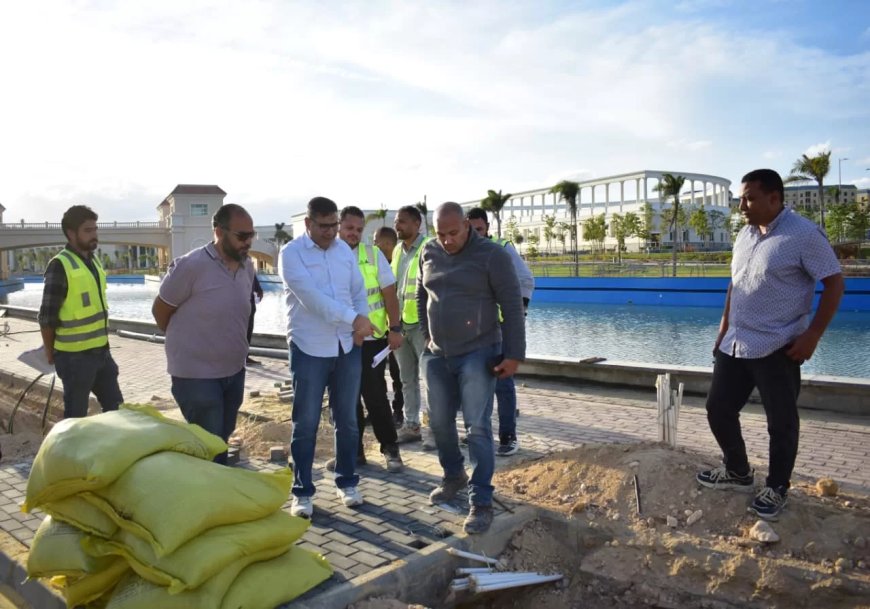 نائب رئيس جهاز العلمين الجديدة يتفقد مشروع المدينة التراثية