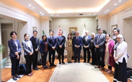 د.عاشور ووفد (JICA)الياباني..يبحثان تعزيز التعاون في المشروعات التعليمية والبحثية