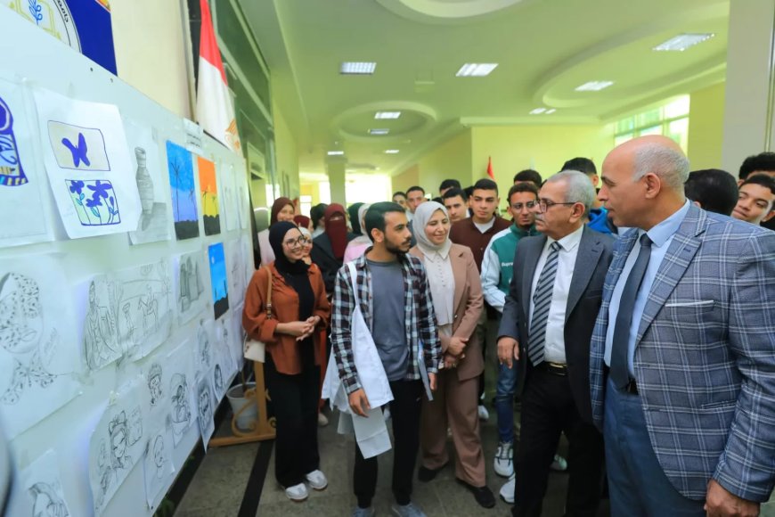 رئيس جامعة كفر الشيخ يفتتح مهرجان الأنشطة الطلابية بجامعة كفر الشيخ الأهلية