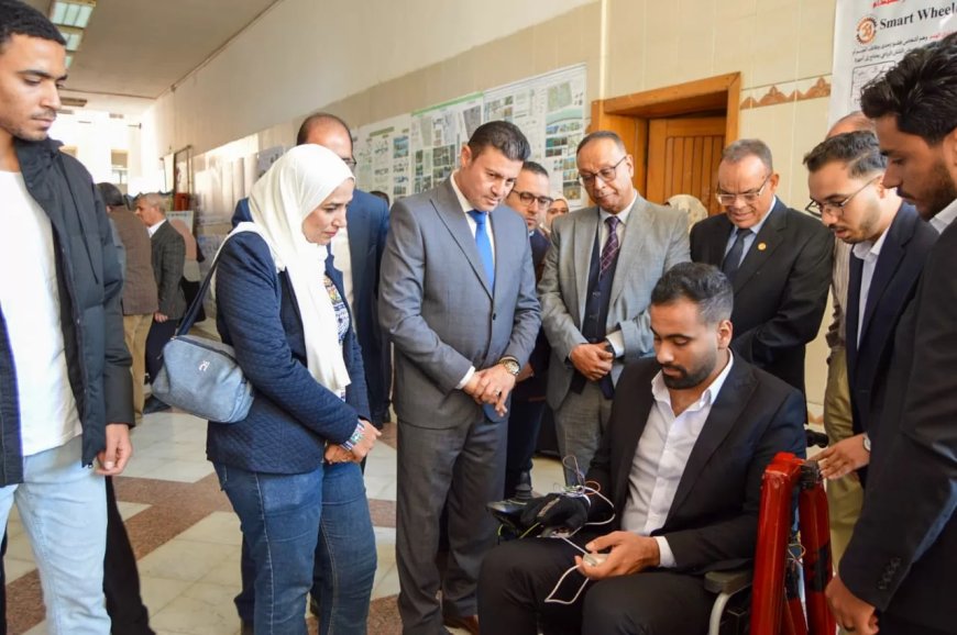 افتتاح معرض ” ابتكار مستدام ” علي هامش مؤتمر دور الجامعة في توطين و تطوير المشروعات الحرفية و الصناعات الوطنية.. بالمنوفية