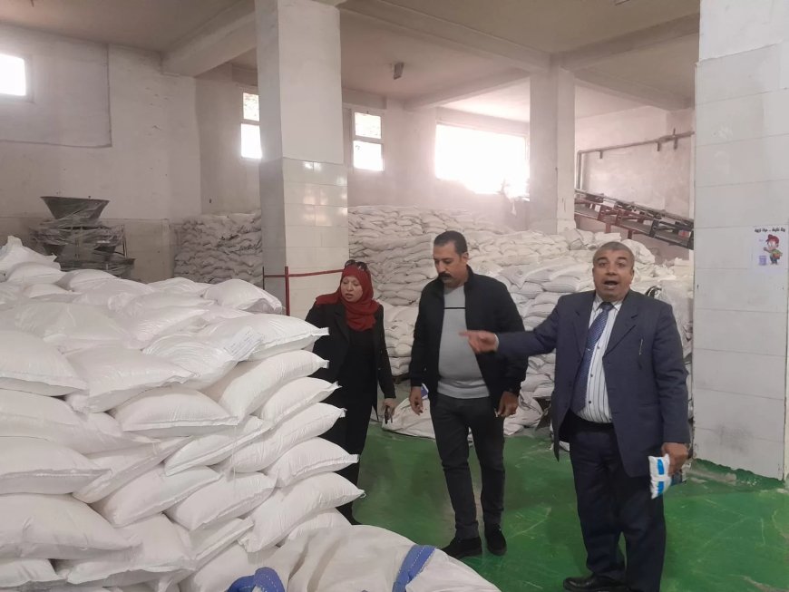 ضبط 108 أطنان مواد غذائية و ملح مجهول المصدر.. بقويسنا