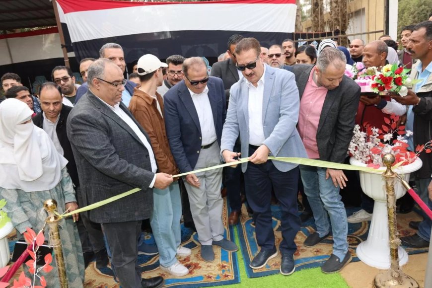 محافظ المنوفية يتفقد موقع إنشاء جناح ثانوي تجريبي بمدرسة زاوية بمم و يفتتح وحدة علاج طبيعي