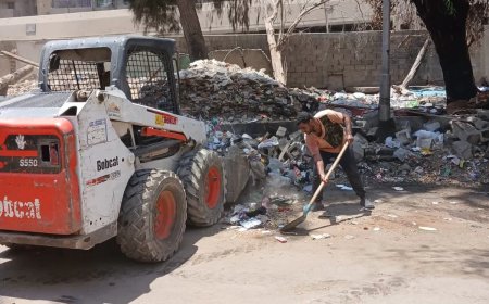 الأنصاري يوجه بالإزالة الفورية لجمالونات مخالفة وتعديات على الأراضي بأبوالنمرس