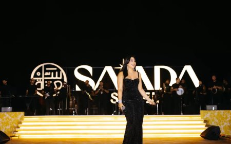بوسي مفاجأة سعادة ساحل في حفل محمد حماقي