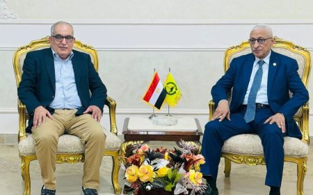 محافظ شمال سيناء ورئيس هيئة التأمين الصحي يتفقدان الخدمات الطبية بمجمع العريش الطبى