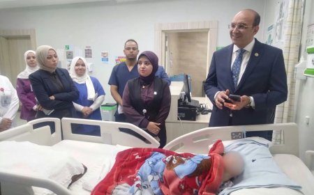 فى اول زيارة ميدانية لرئيس هيئة التأمين الصحي تابع مستجدات إنشاء مستشفى العاصمة الإدارية الجديدة (2)