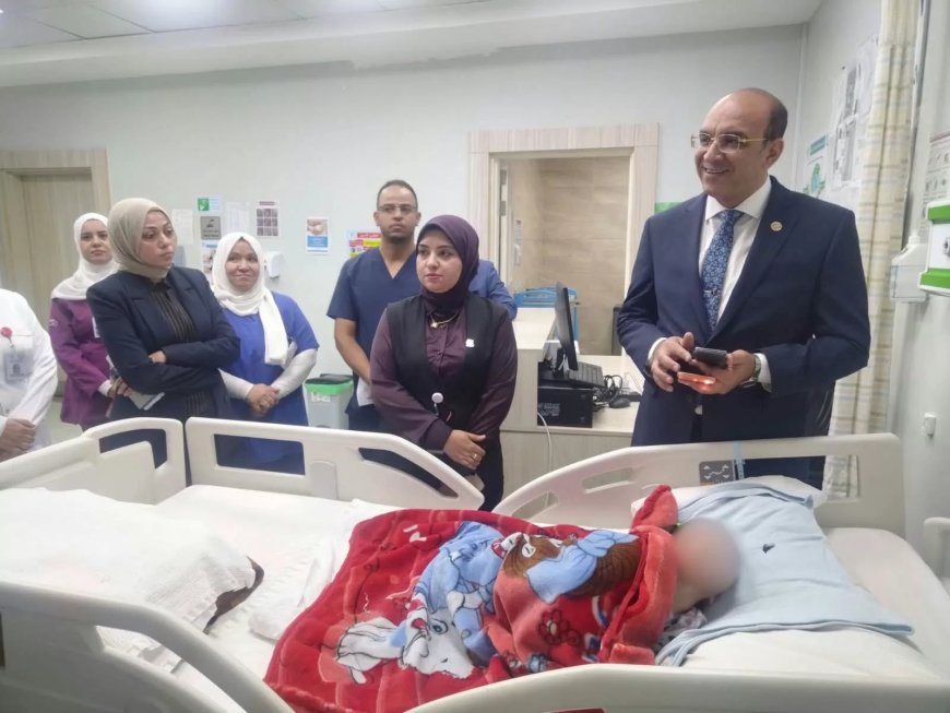 فى اول زيارة ميدانية لرئيس هيئة التأمين الصحي تابع مستجدات إنشاء مستشفى العاصمة الإدارية الجديدة (2)